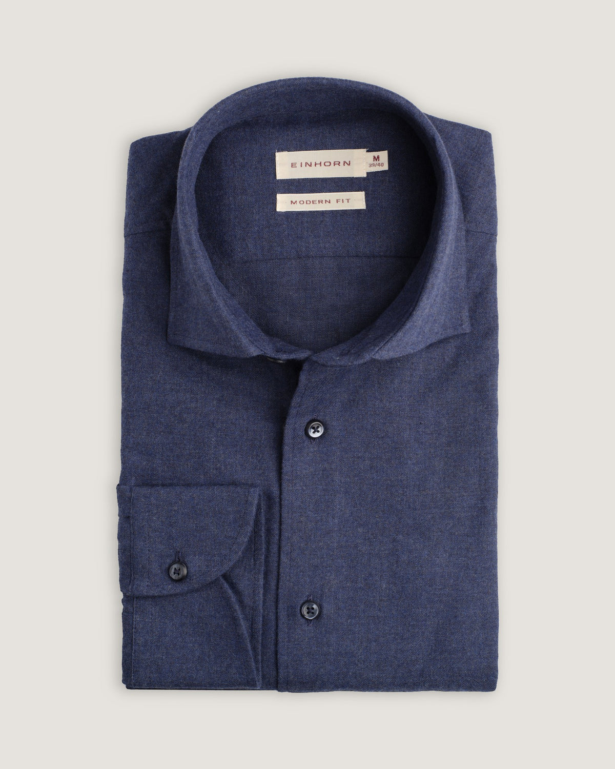 Flanellhemd Modern Fit Blau