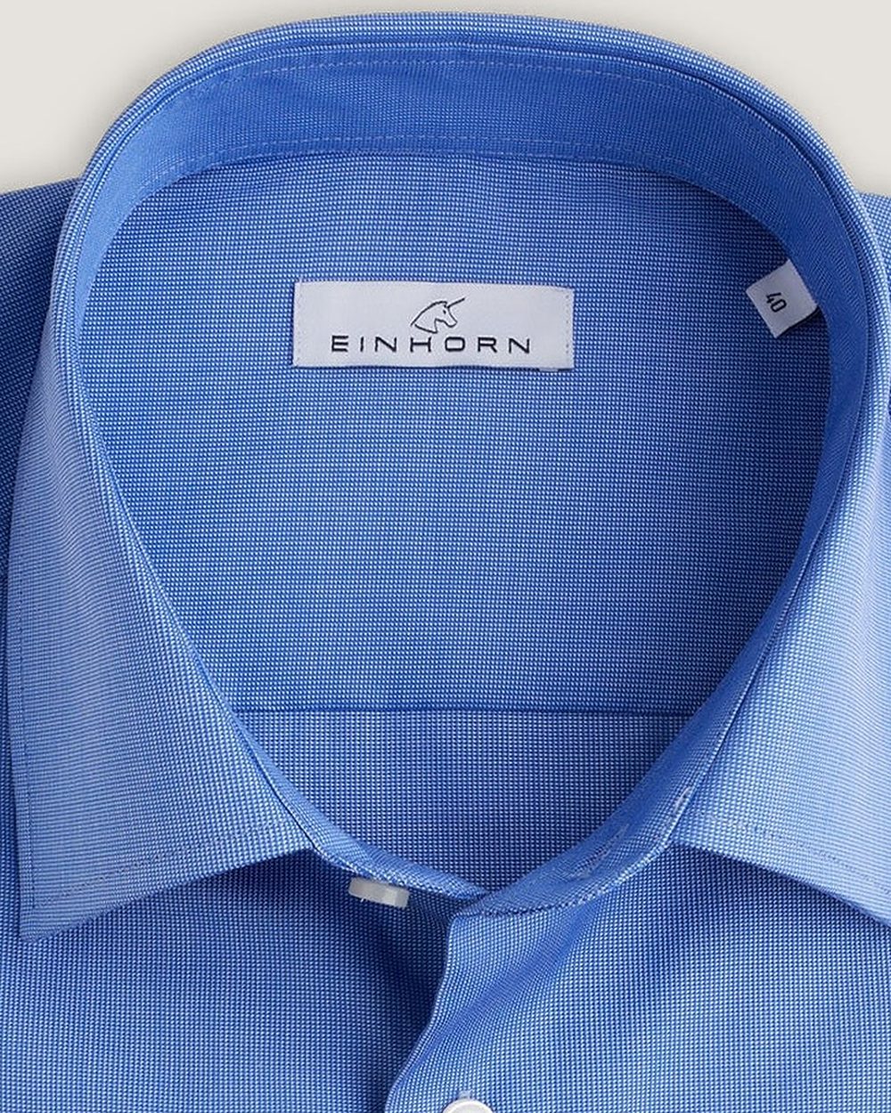 Hemd Regular Fit Blau, Detail Kragen