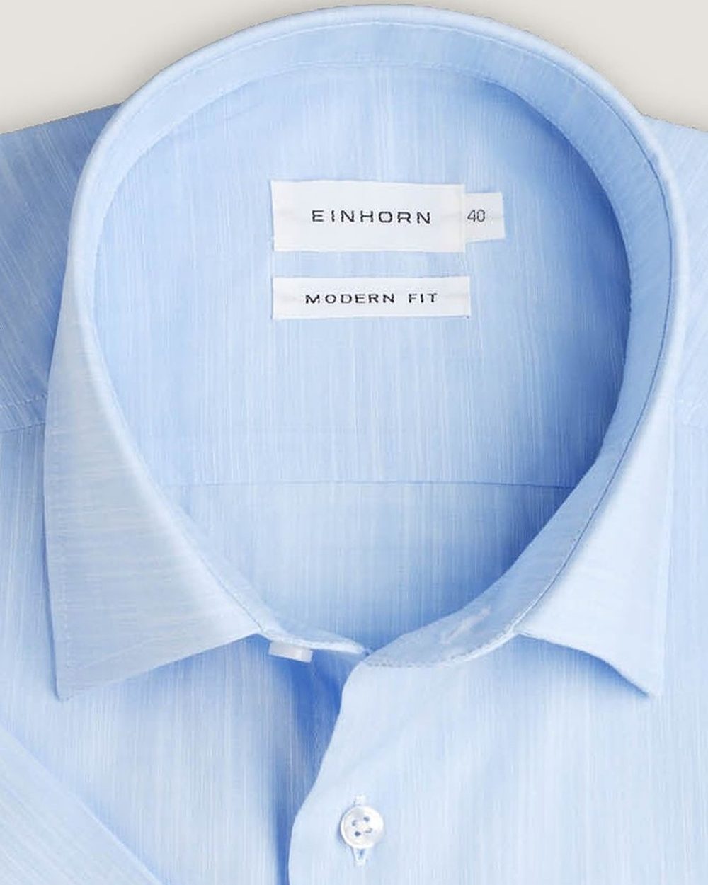 Kurzarmhemd Regular Fit Hellblau, Detail Kragen