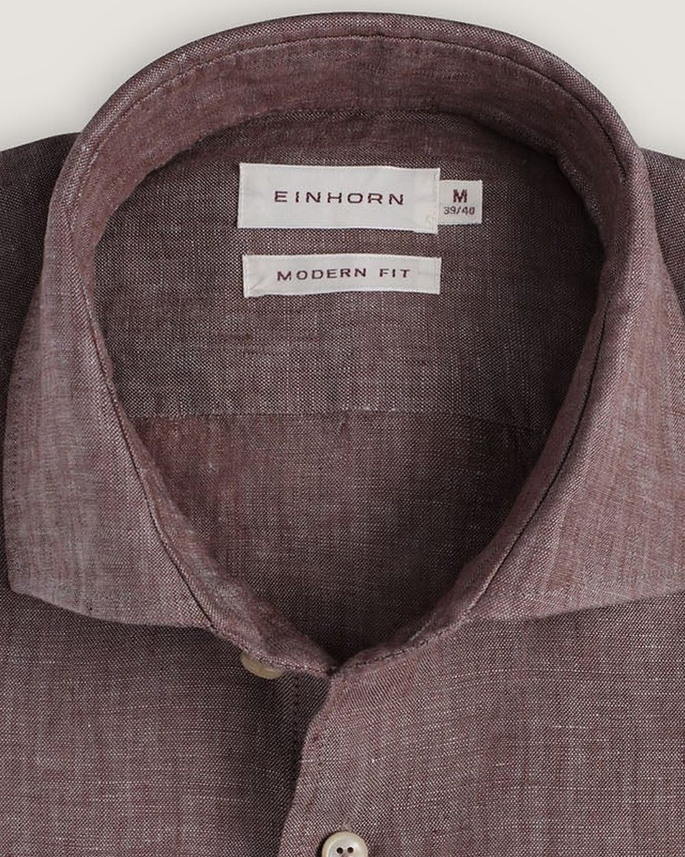 Leinenhemd Modern Fit, Detail Kragen