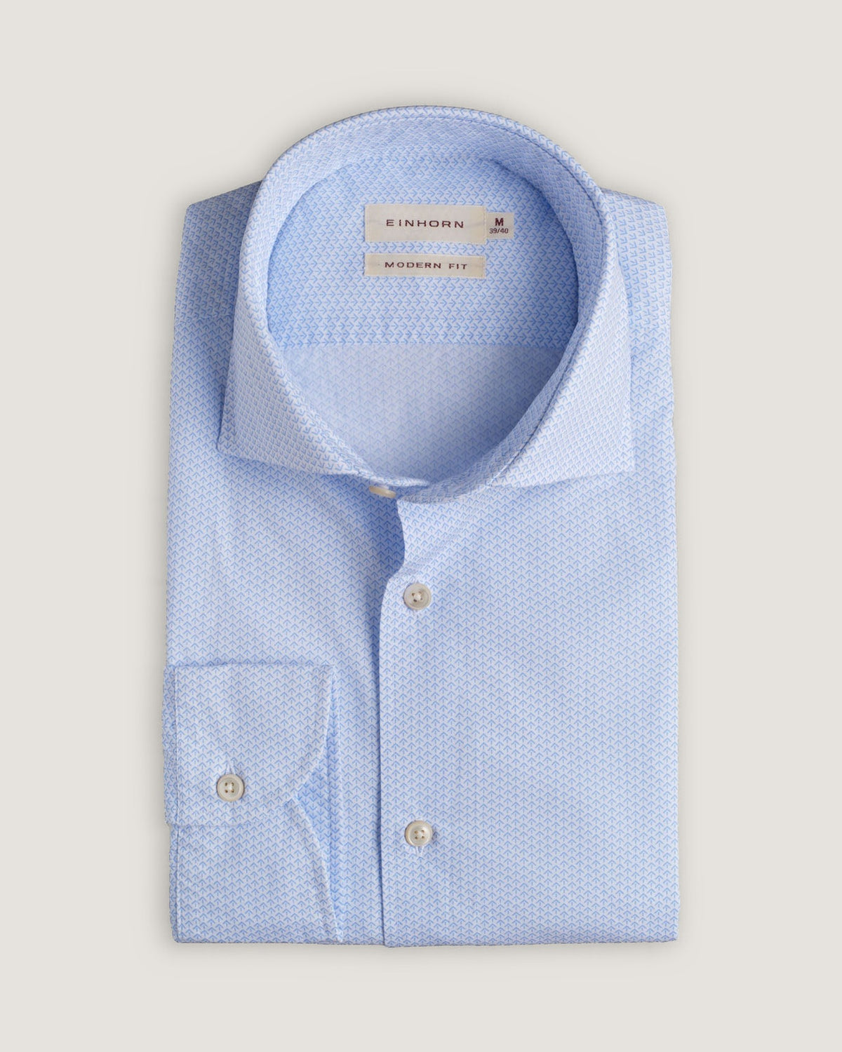 Das Einhorn Hemd Modern Fit Mikrodruck Gewaschen verbindet dezente Musterung mit einem modernen, gepflegten Look.