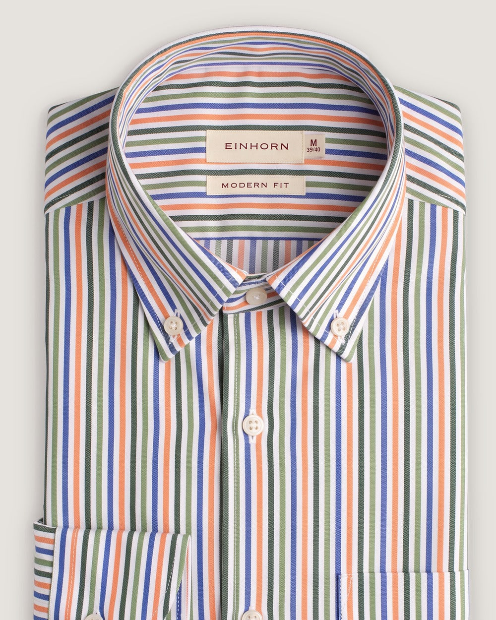 Hemd Modern Fit Streifen – Kragen