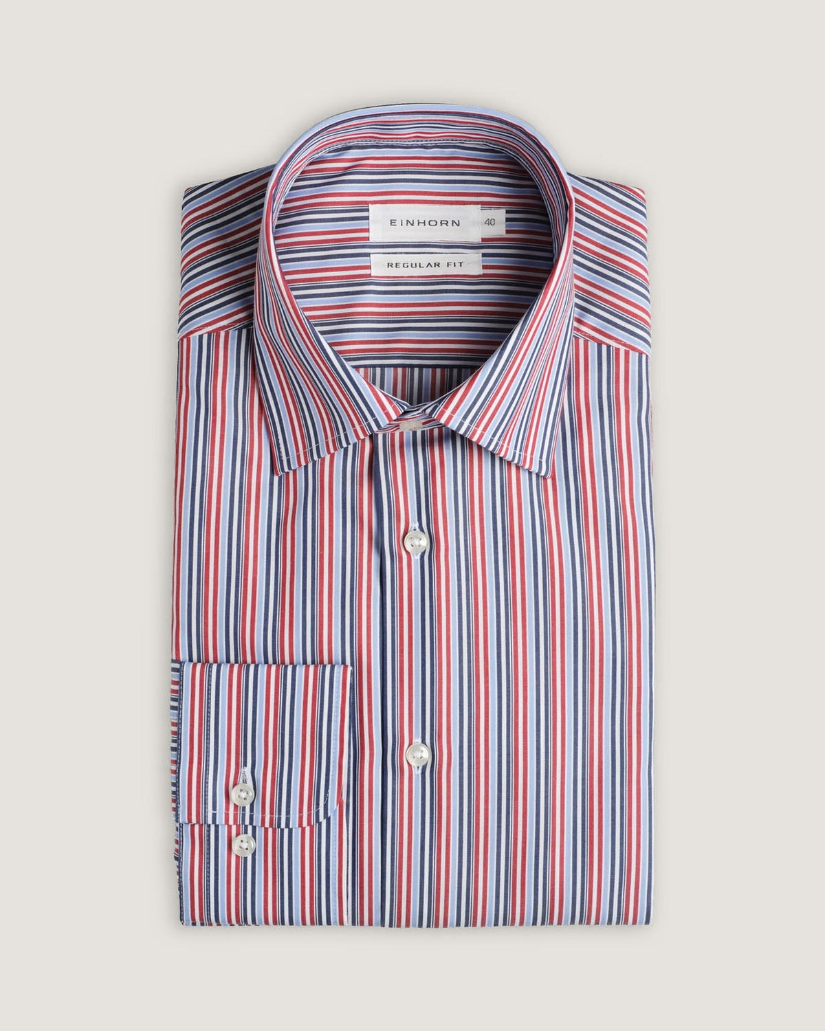 Hemd Regular Fit Rot Gestreift